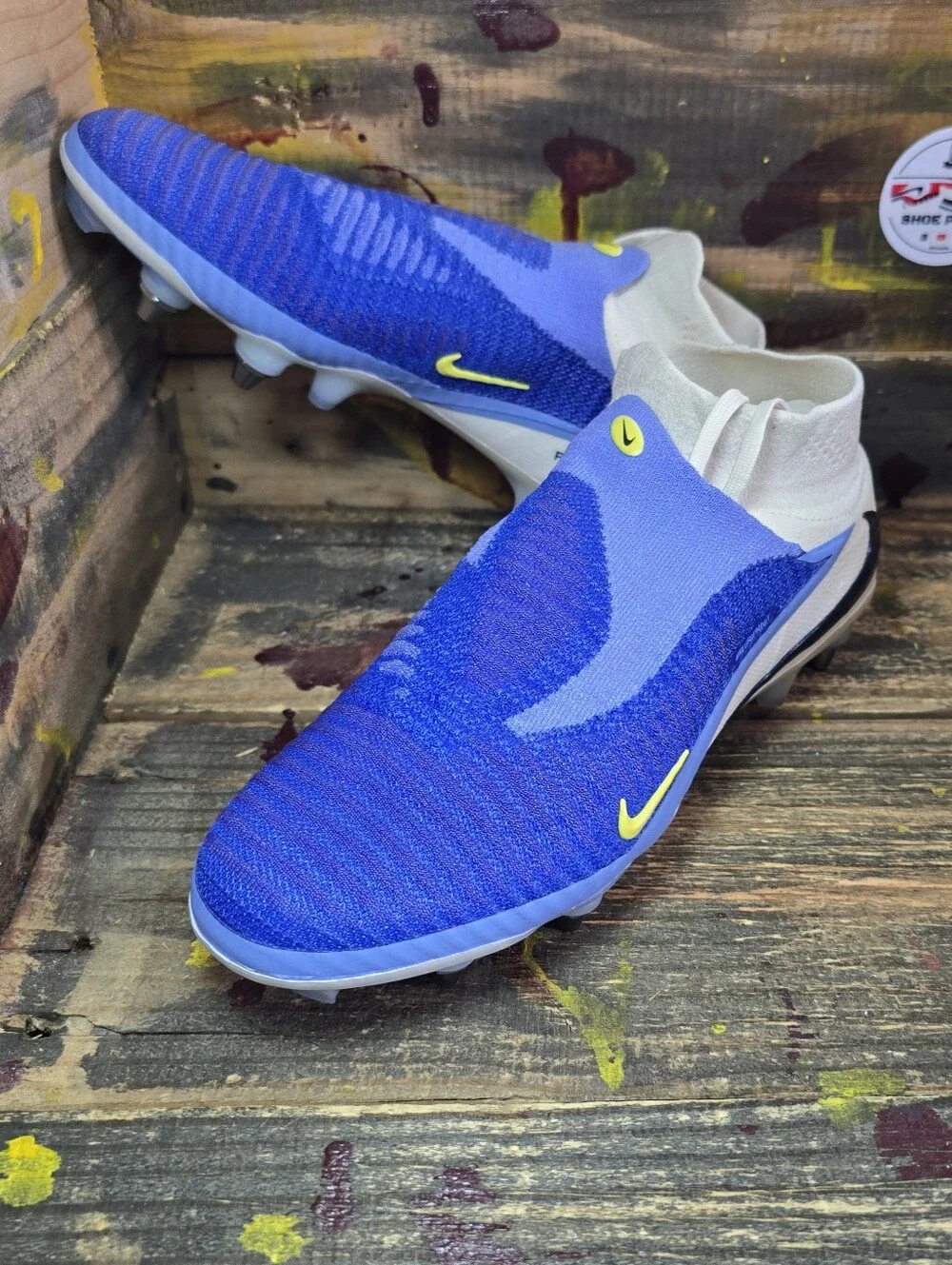 Nike Air Phantom 6 High Elite SG Soccer Cleats Men Size 6 / Women 7.5 IH1198-400